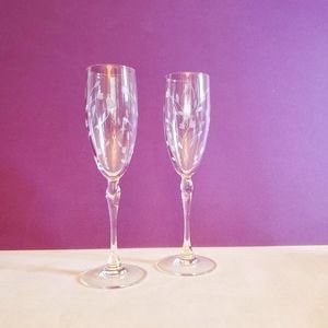 Wedding toasting glasses